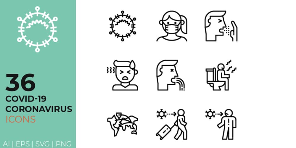 Best Free Icon Sets 2024 484 Covid 19 Coronavirus Icons