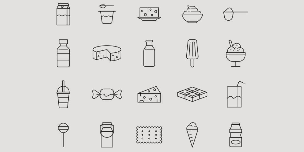 Best Free Icon Sets 2021 137 Dairy Products Vector Icons