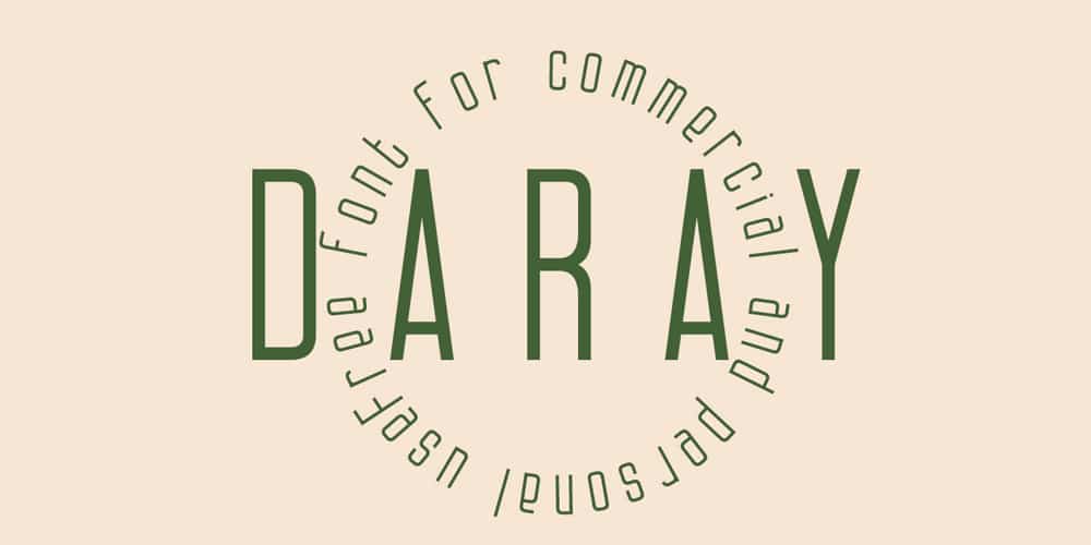 200+ Great Free Fonts for Designers 135 Daray Font