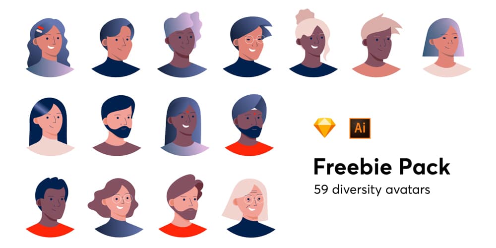 Best Free Icon Sets 2024 324 Diversity Avatars