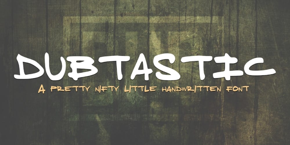 200+ Great Free Fonts for Designers 510 Dubtastic Handwriting Font
