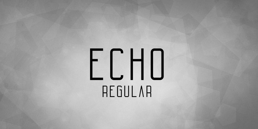 Echo Font