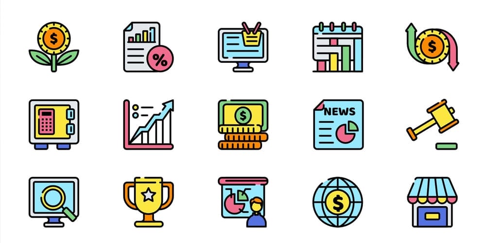 Economics Vector Icons