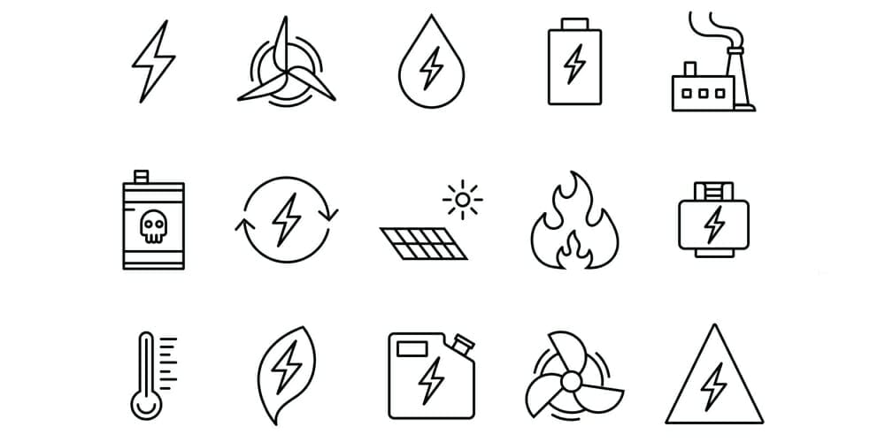 Best Free Icon Sets 2024 187 Energy Icon Vector