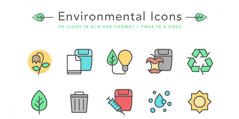 Best Free Icon Sets 2024 295 Environmental-Icons