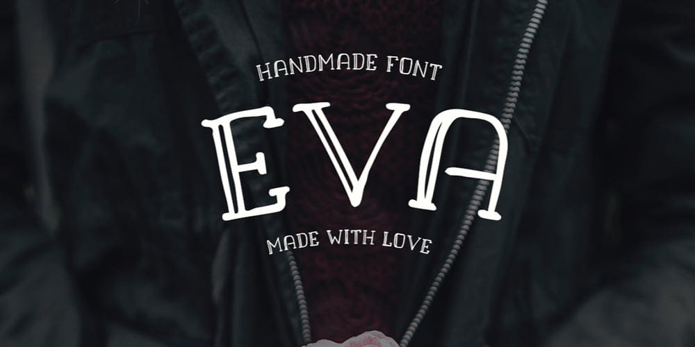 200+ Great Free Fonts for Designers 512 Eva Handmade Font