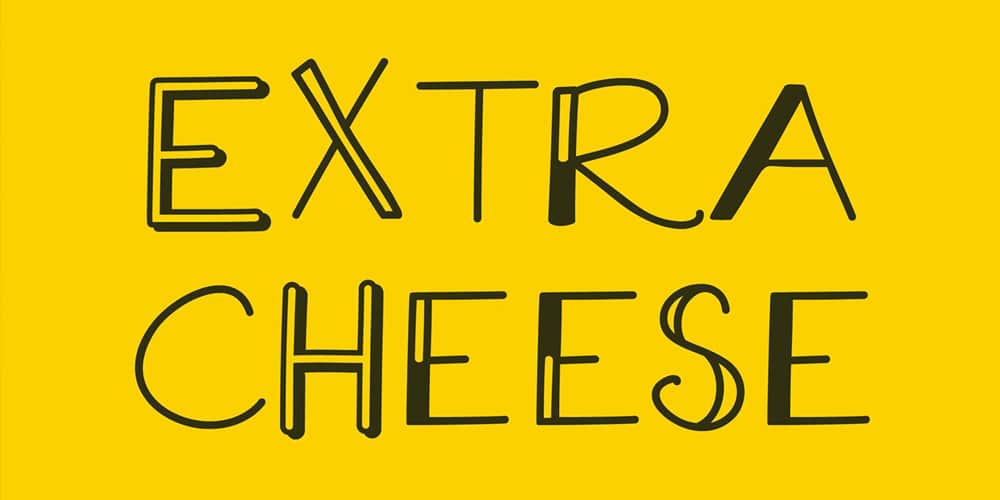 200+ Great Free Fonts for Designers 497 Extra Cheese Font