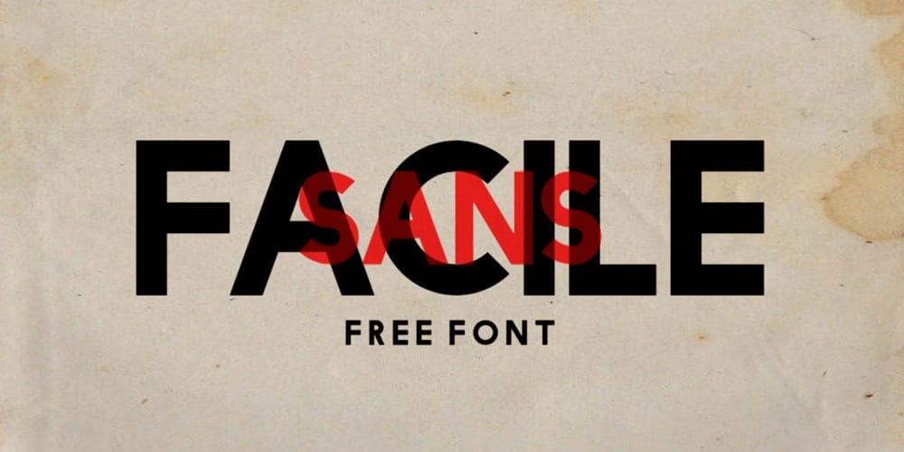 200+ Great Free Fonts for Designers 293 Facile Sans