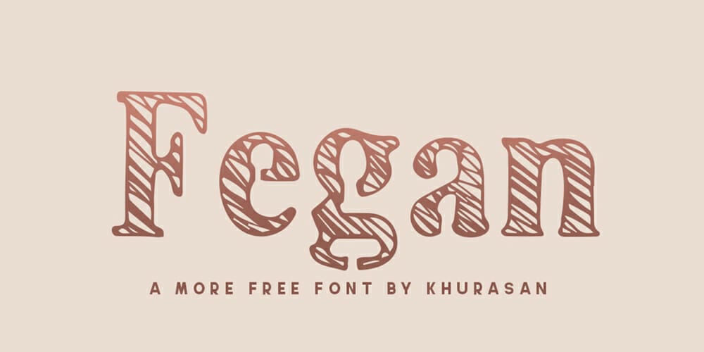 200+ Great Free Fonts for Designers 6 Fegan Font