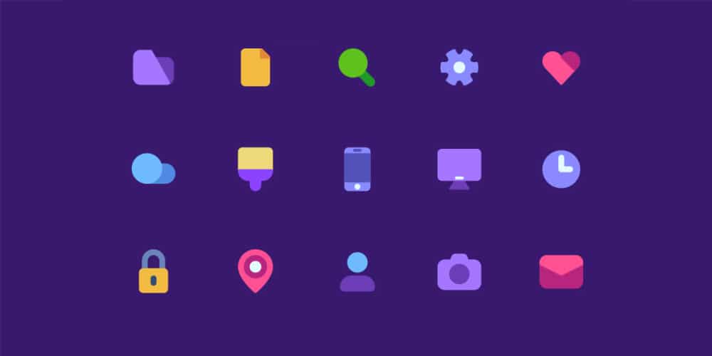 Flat Mate Basic Icon Set