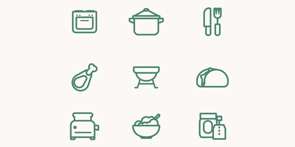 Best Free Icon Sets 2024 88 Food Vector Line Icons