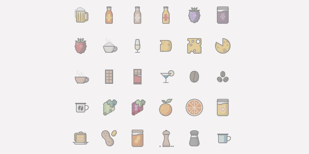 Best Free Icon Sets 2024 111 Food and Drinks Icons