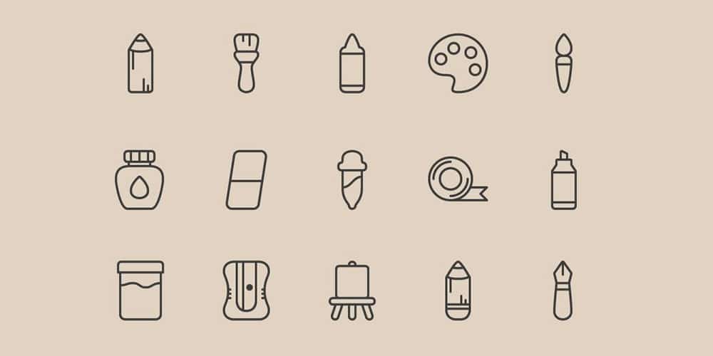 Free Art Tools Icons