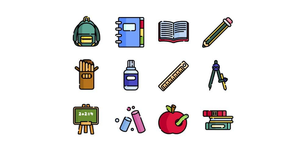 Free Back to School Icons