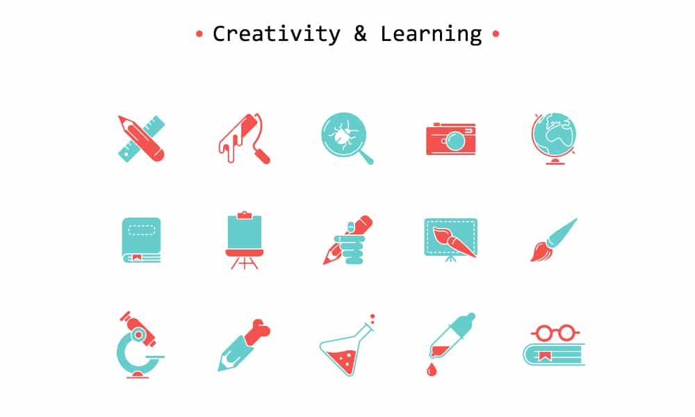 Best Free Icon Sets 2024 294 Free Creativity and Learning IconsFree Creativity and Learning Icons