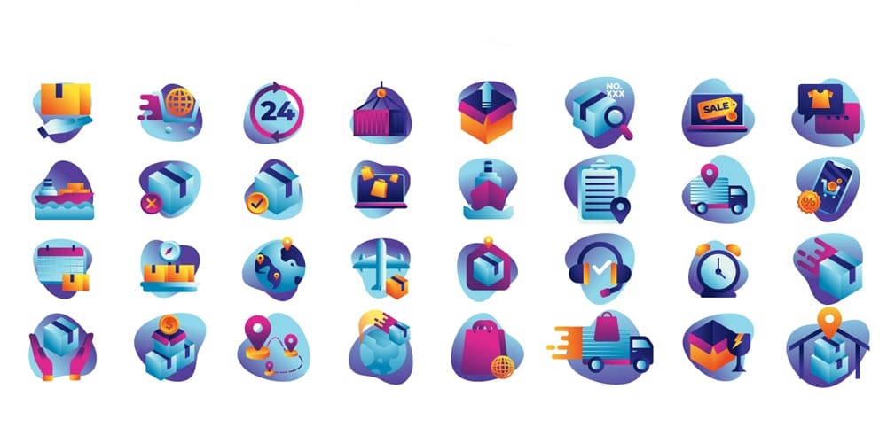 Best Free Icon Sets 2021 22 Free Delivery E-commerce Icons