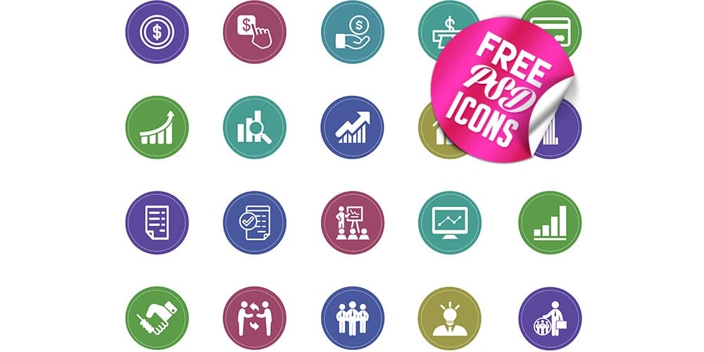 Best Free Icon Sets 2024 137 Free-Flat-Business-Icons-PSD
