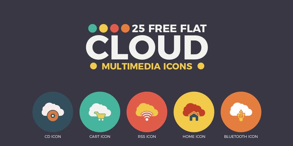 Best Free Icon Sets 2024 358 Free Flat Cloud Multimedia Web Icons