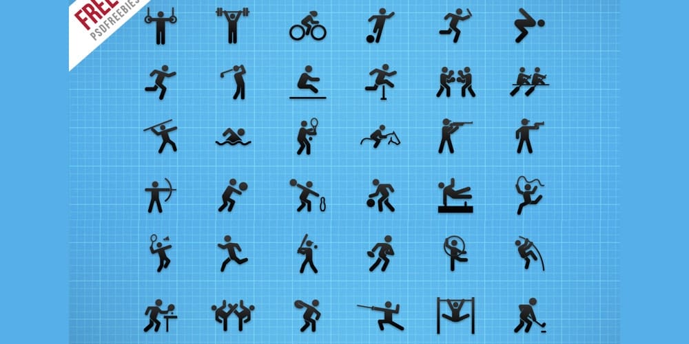 Best Free Icon Sets 2024 307 Free Flat Sports Icons PSD