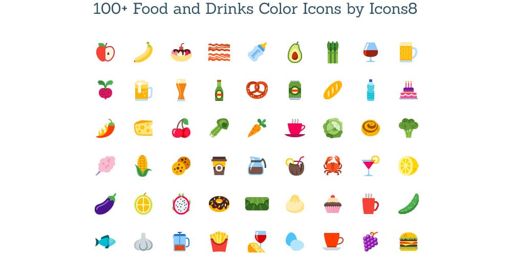Best Free Icon Sets 2024 109 Free-Food-and-Drink-Icons