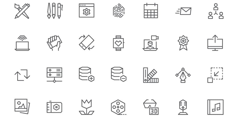 Best Free Icon Sets 2024 201 Free-Geometric-UI-Icons