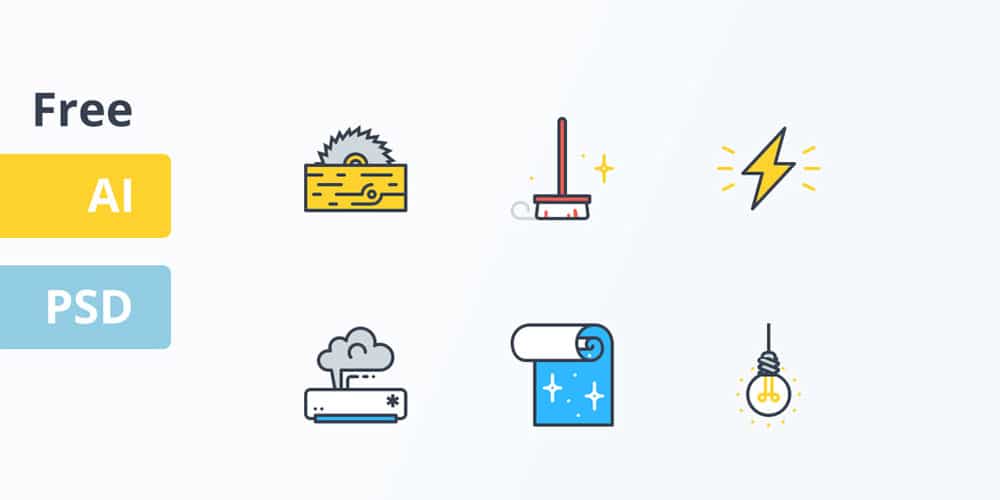 Best Free Icon Sets 2024 268 Free-Home-Service-Icons
