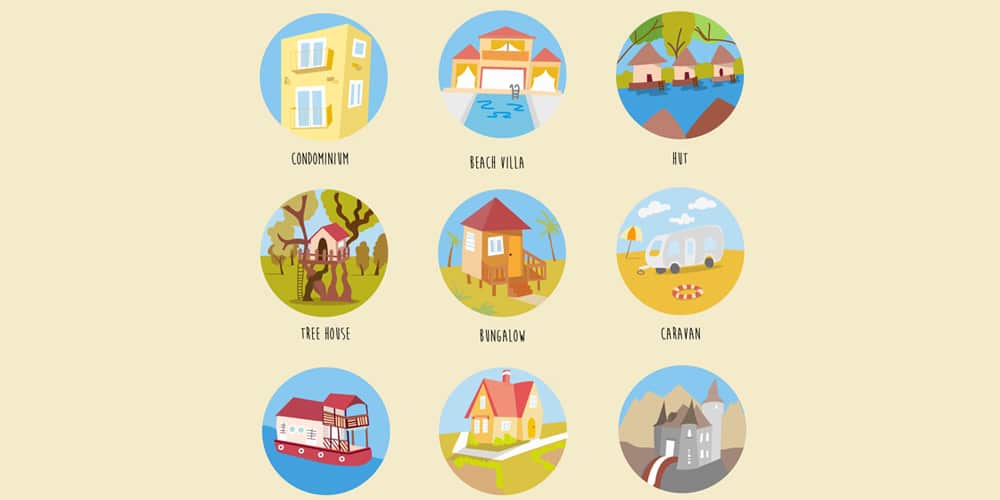 Free-Houses-and-Buildings-Icons