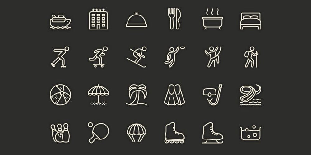 Best Free Icon Sets 2024 64 Free-Leisure-Line-Icons