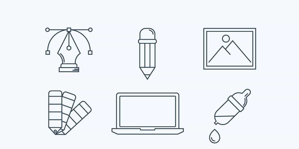 Best Free Icon Sets 2024 63 Free-Linear-Graphic-Design-Icons