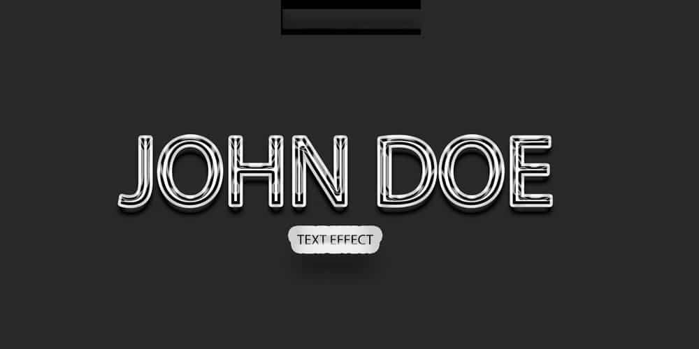 Latest Free Photoshop Text Styles & Effects 224 Free Metallic Text Effect PSD