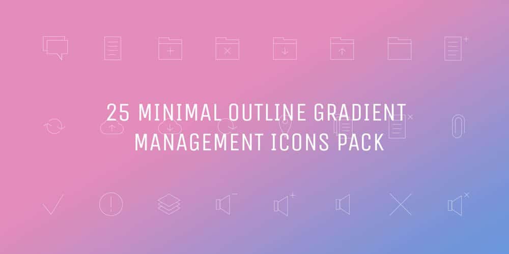 Best Free Icon Sets 2024 59 Free Minimal Gradient Outline Management Icons