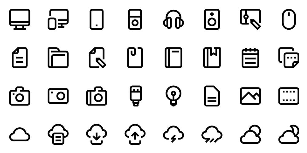 Best Free Icon Sets 2024 50 Free-Mix-line-icons