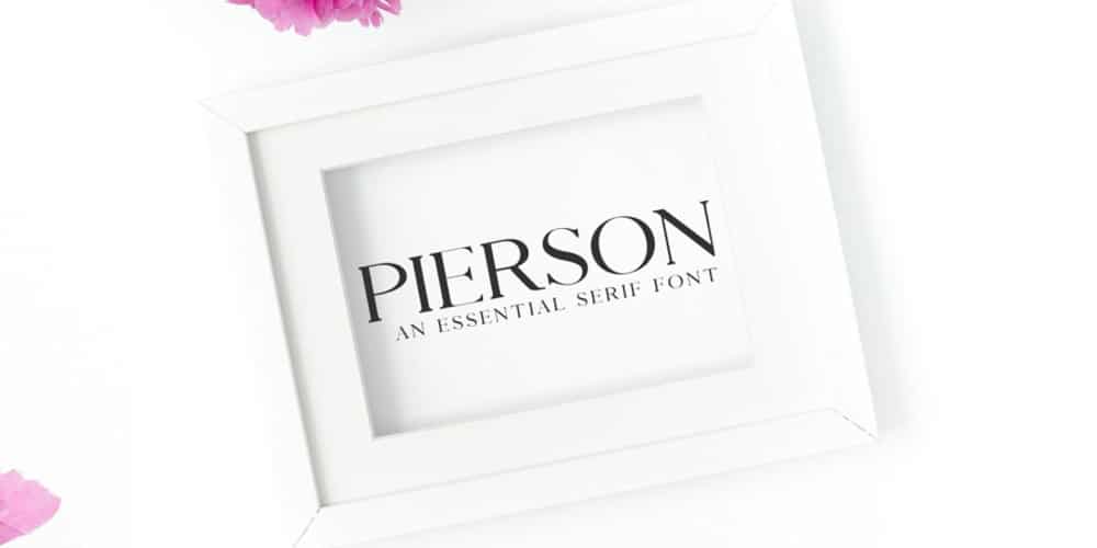 200+ Great Free Fonts for Designers 127 Free Pierson Serif Font