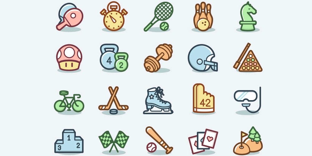 Best Free Icon Sets 2024 308 Free-Sports-and-Games-Icons