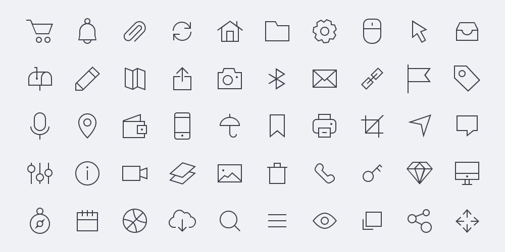Best Free Icon Sets 2024 60 Free Vector Line Icons PSD