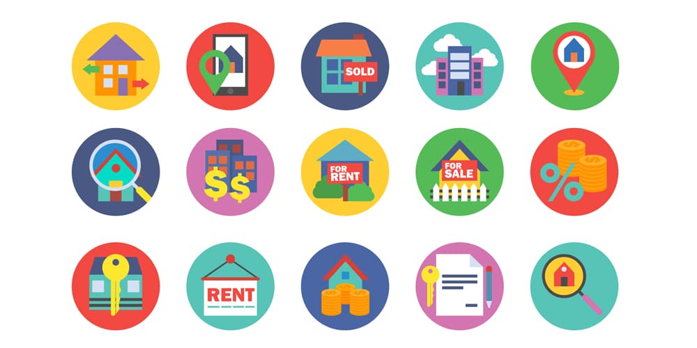 Best Free Icon Sets 2024 461 Free Vector Real Estate Icons