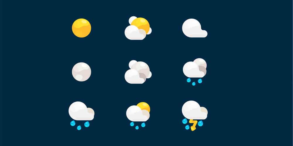 Best Free Icon Sets 2024 146 Free Weather Icons