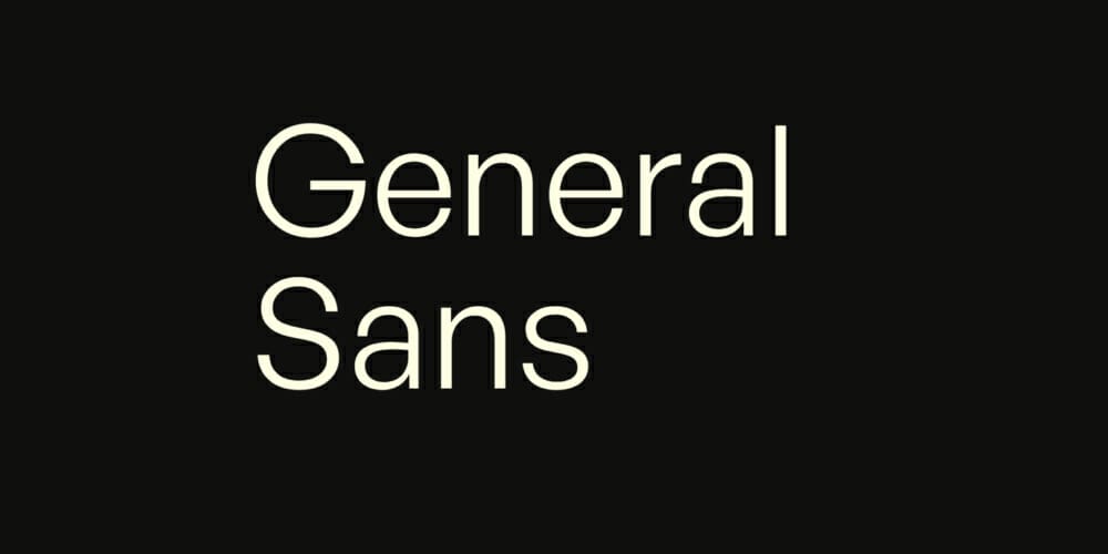 200+ Great Free Fonts for Designers 163 General Sans