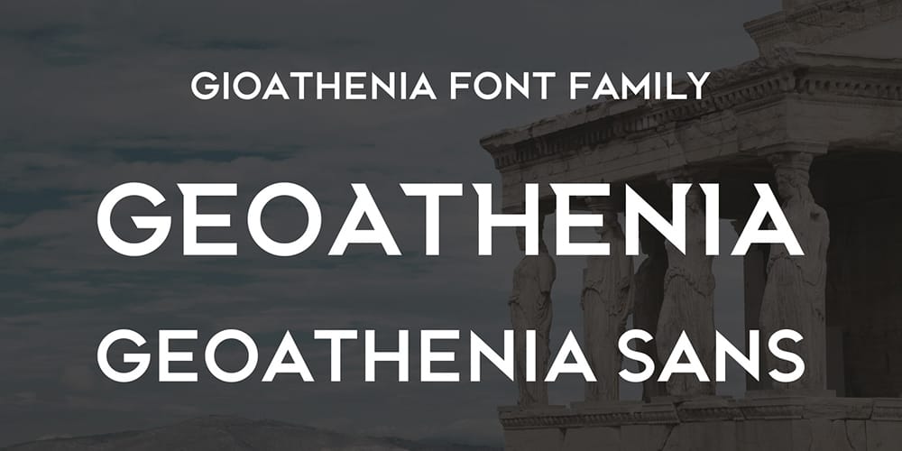 200+ Great Free Fonts for Designers 139 Geoathenia-Typeface