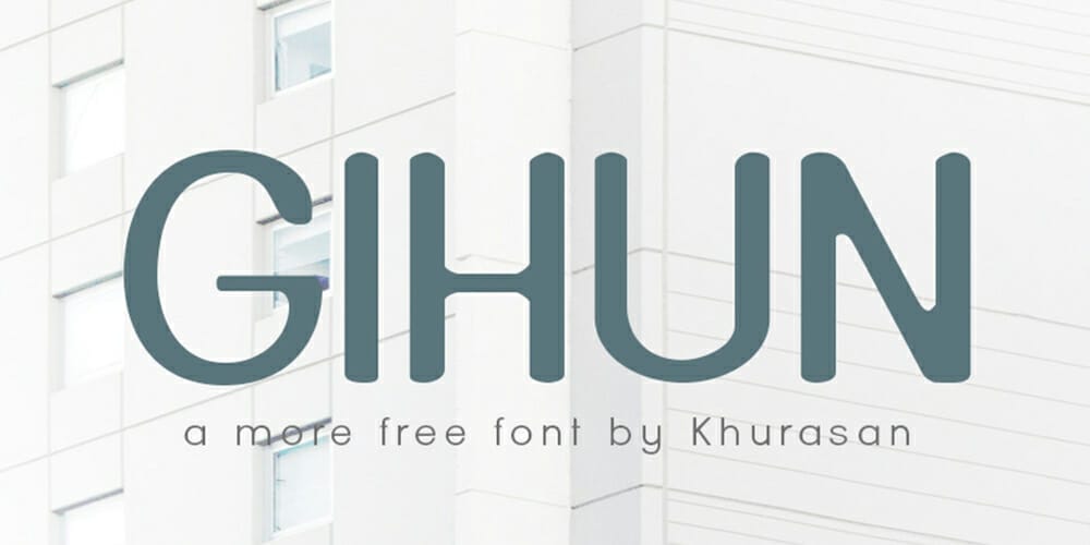 200+ Great Free Fonts for Designers 191 Gihun Font