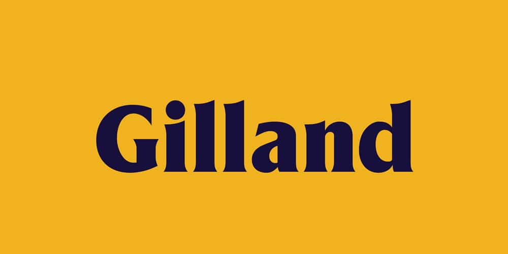 200+ Great Free Fonts for Designers 54 Gilland Font