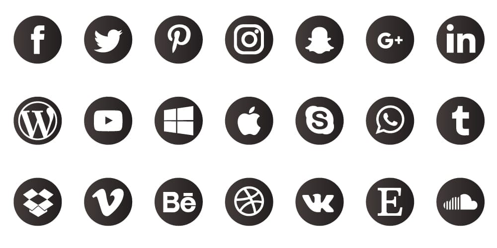 Best Free Icon Sets 2024 154 Gradient Social Media Icons