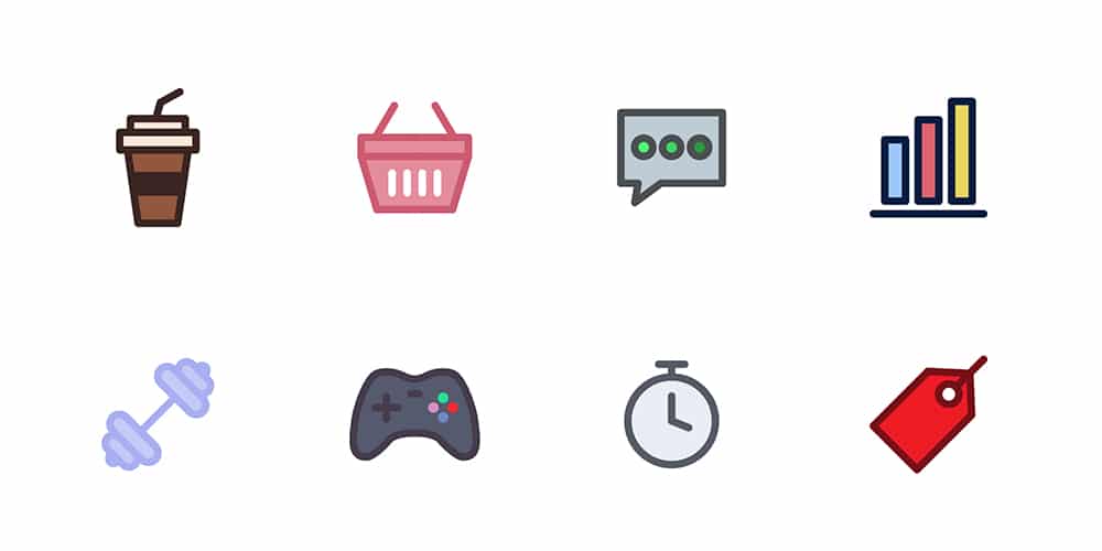 Graphic Design Flat Icons