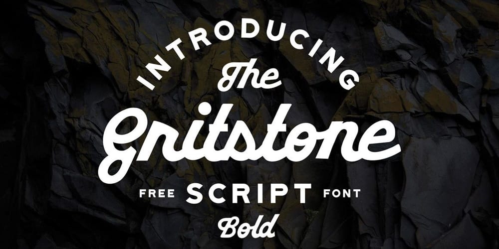 200+ Great Free Fonts for Designers 458 Gritstone Script Font