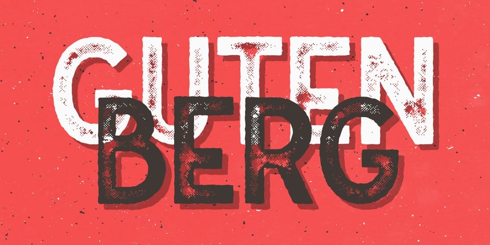 200+ Great Free Fonts for Designers 610 Gutenberg Font Family