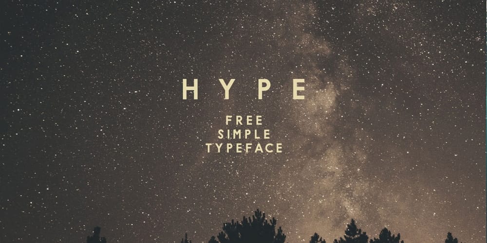 200+ Great Free Fonts for Designers 290 H Y P E Font