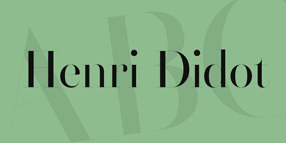 200+ Great Free Fonts for Designers 70 Henri Didot Font