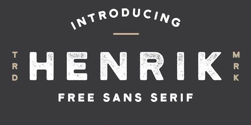 200+ Great Free Fonts for Designers 286 Henrik Font