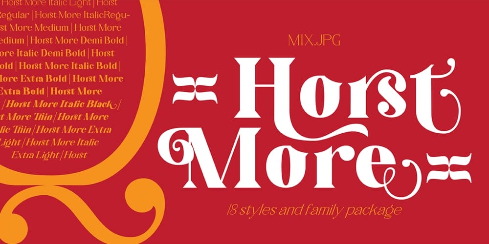 200+ Great Free Fonts for Designers 24 Horst More Retro Serif Font