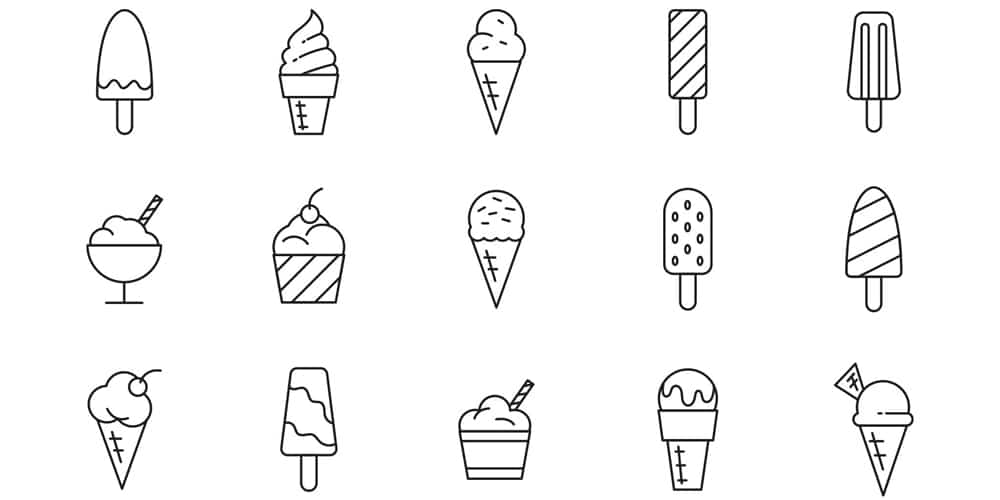 Best Free Icon Sets 2021 119 Ice Cream Types Icons